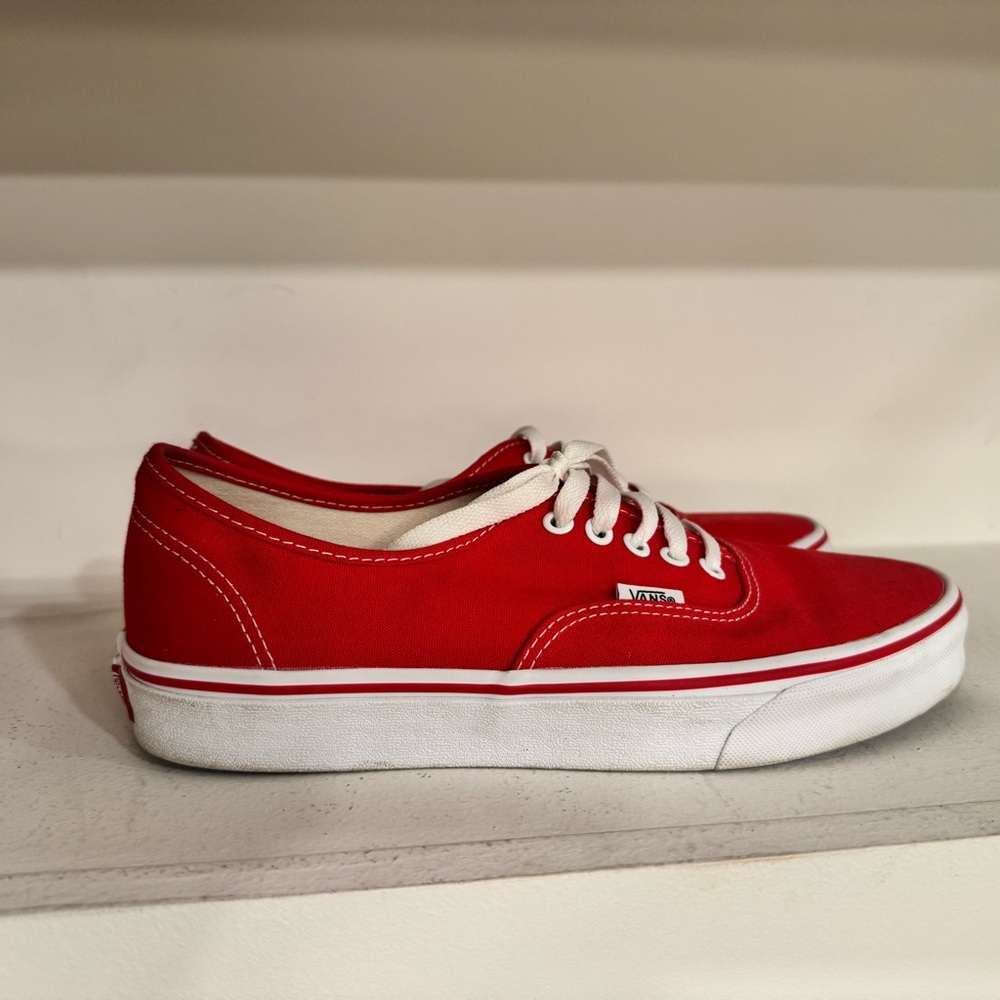 Vans Classic Red Canvas Sneakers